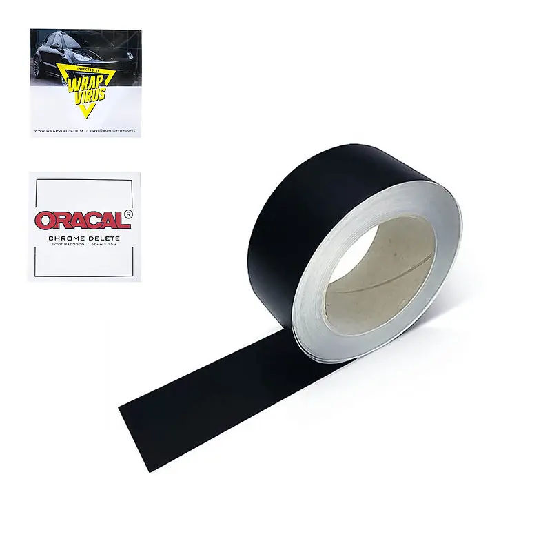 Chrome Delete Tape Black Gloss Oracal 970 RA
